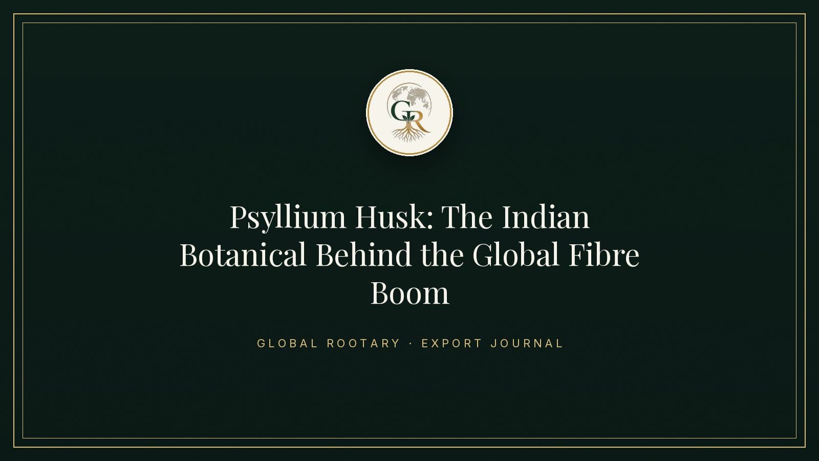 Psyllium Husk: The Indian Botanical Behind the Global Fibre Boom
