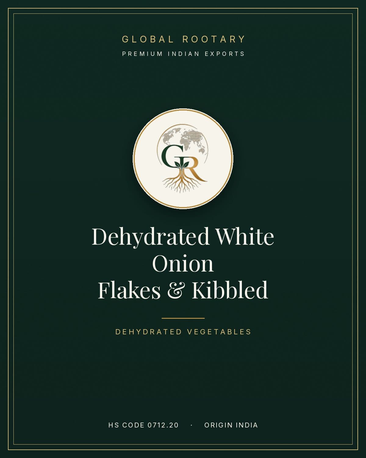Dehydrated White Onion — Flakes & Kibbled